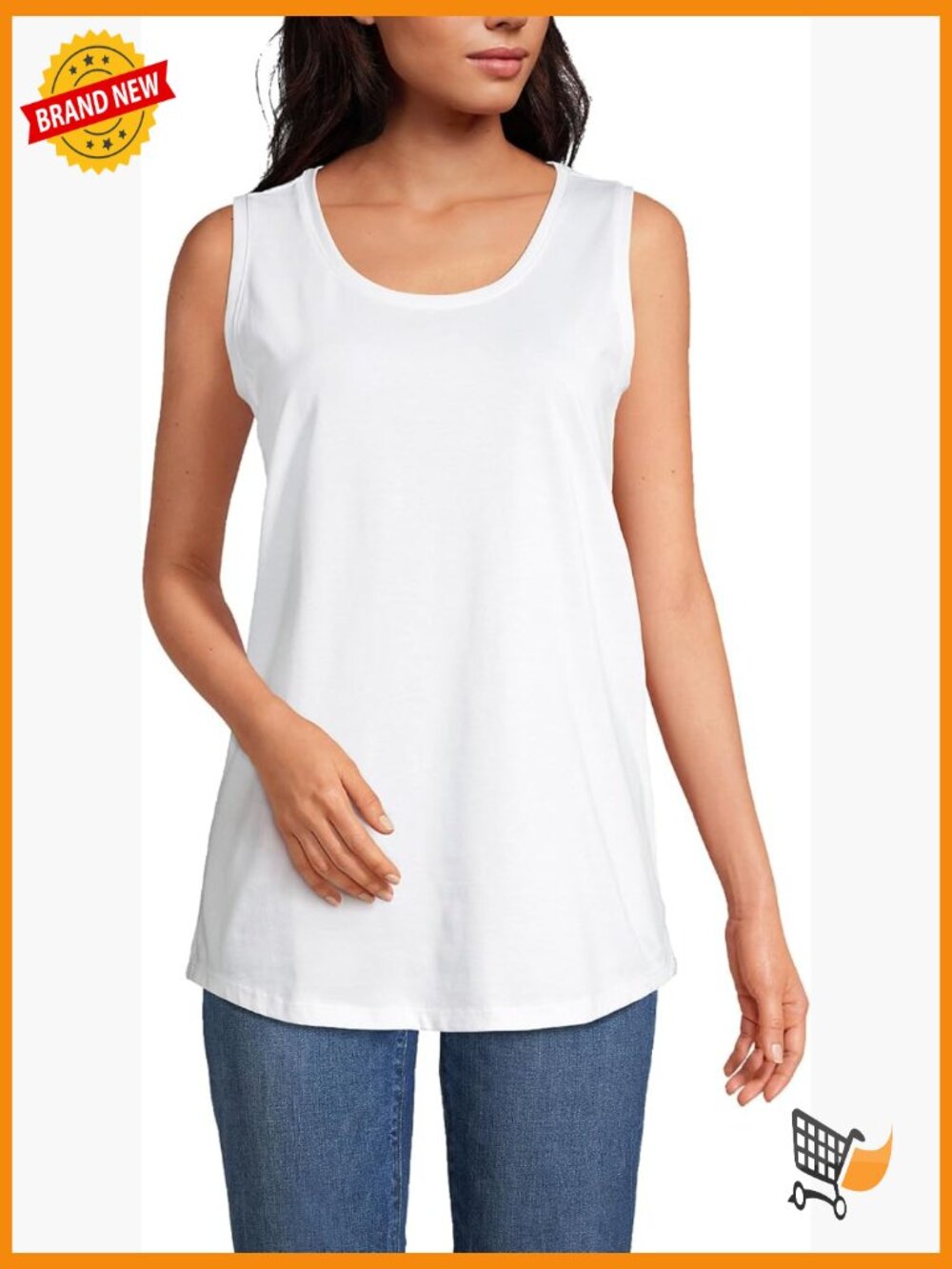 Supima Cotton Tunic Tank Top Sleeveless Yoga Top